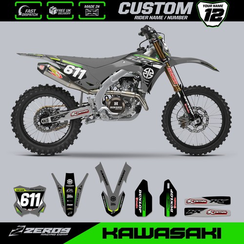 Kawasaki motocross grafica - motocross,