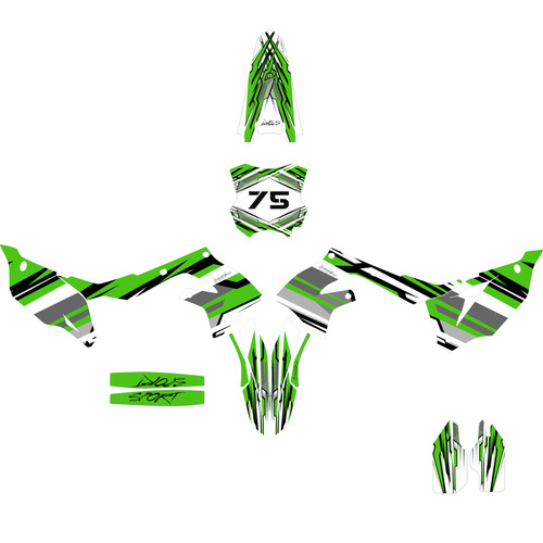 Kit grafiche adesivi kawasaki - kit,