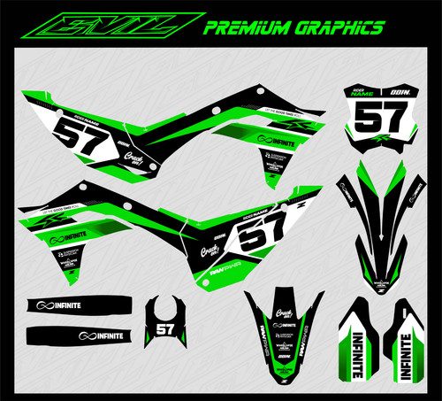 Kawasaki motocross grafica - kawasaki,
